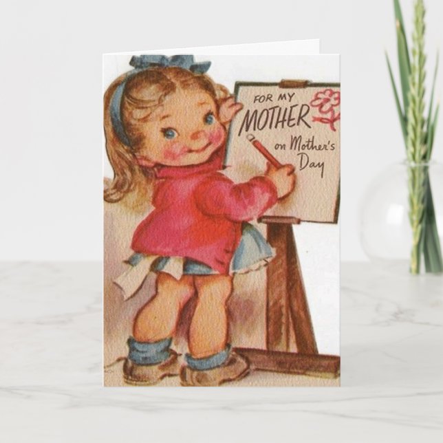 Tarjeta El día de madre hermoso del tonelero de Marjorie (Anverso)