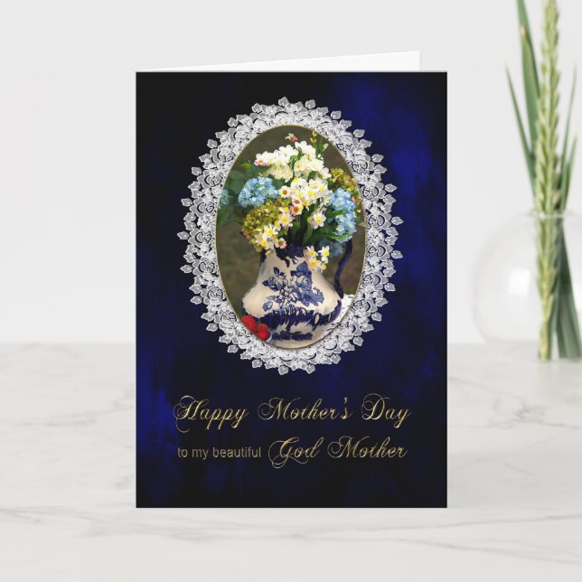 TARJETA EL DÍA DE MADRE - MADRE DE DIOS - CORDÓN DEL (Anverso)