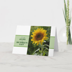 Tarjeta El día de madre para tía Superb Sunflower Card
