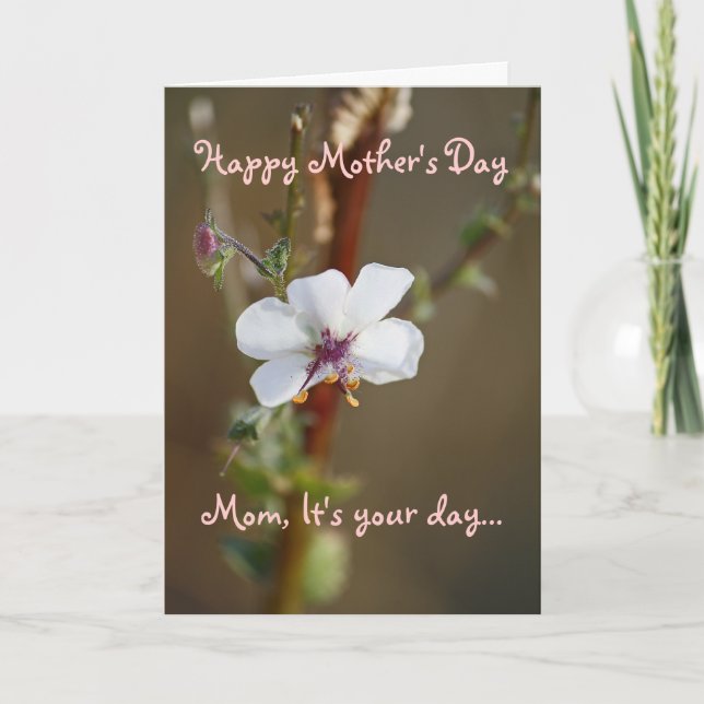 Tarjeta El día de madre, sentimental (Anverso)