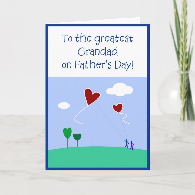 Tarjeta El día de padre - abuelo (Anverso)