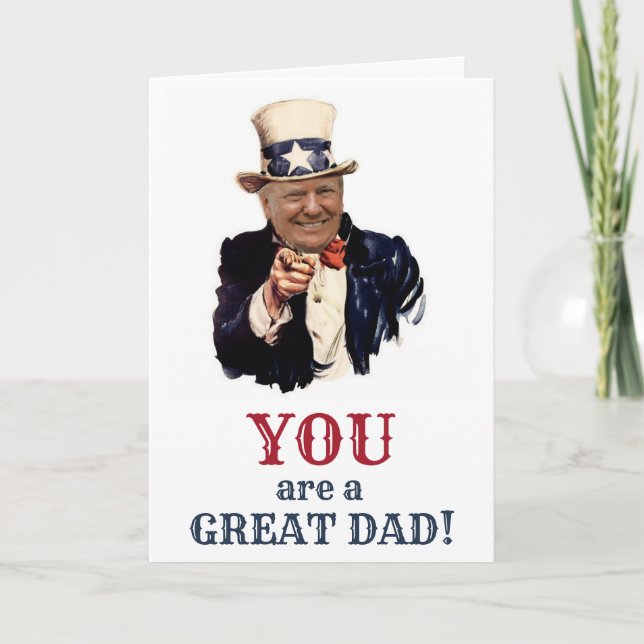 TARJETA EL DÍA DE PADRE DE DONALD TRUMP (Anverso)