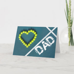 Tarjeta El día de padre del corazón del tenis