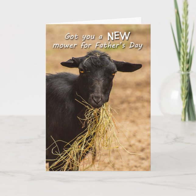 Tarjeta El día de padre del cortacésped (Anverso)