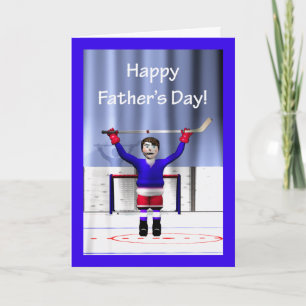 Tarjeta El día de padre del ganador del hockey