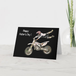 Tarjeta el día de padre del moto
