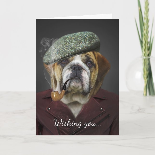 Tarjeta El día de padre del perro (Anverso)