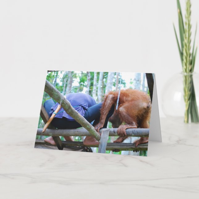 Tarjeta El día de padre divertido (Anverso)