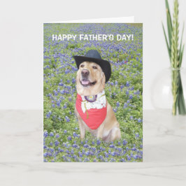 Tarjeta El día de padre divertido de Tejas