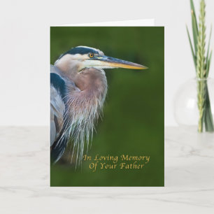 Tarjeta El día de padre, en memoria de su padre