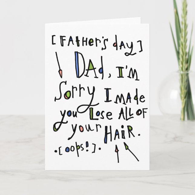 Tarjeta El día de padre feliz (Anverso)