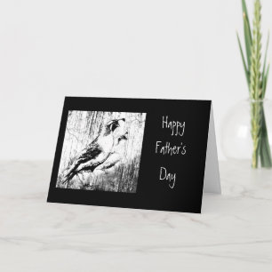 Tarjeta El día de padre feliz con las codornices de