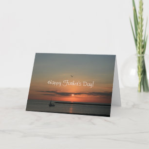 Tarjeta El día de padre feliz de la salida del sol