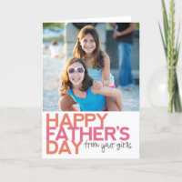 ¡El día de padre feliz de sus chicas!