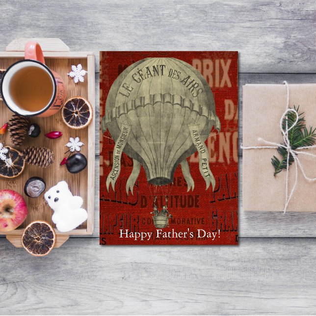 Tarjeta El día de padre feliz del paseo del impulso del (Subido por el creador)