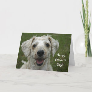 Tarjeta El día de padre feliz del perro