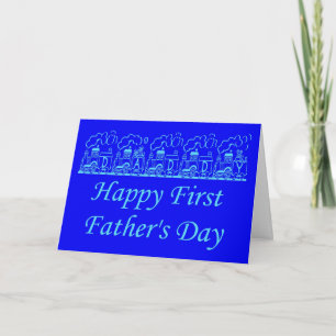TARJETA EL DÍA DE PADRE FELIZ - EL PRIMER DÍA DE PADRE