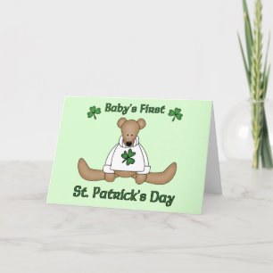Tarjeta El día de primer St Patrick del bebé