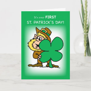 Tarjeta El día de primer St Patrick del bebé
