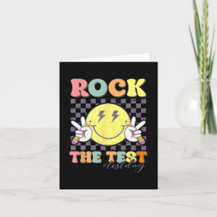 Tarjeta El día de prueba del profesor retro Motivacional S