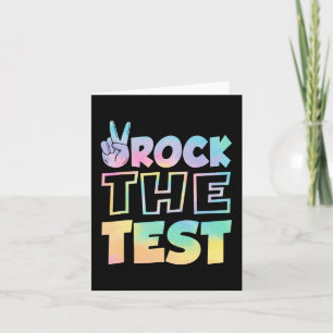 Tarjeta El día de prueba del profesor retro Motivacional S