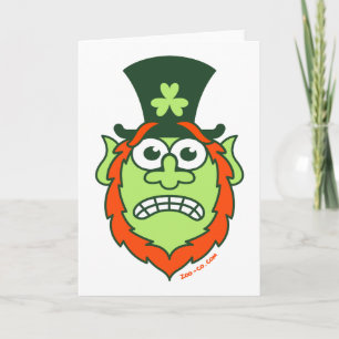 Tarjeta El Día de San Paddy destacó a Leprechaun