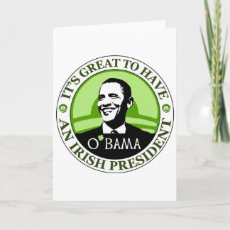 Tarjeta El Día de San Patricio de Obama