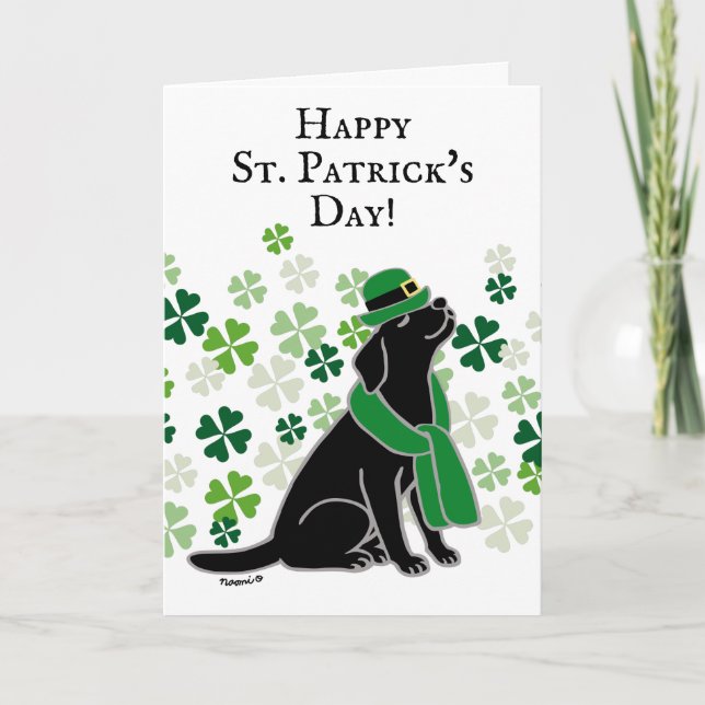 Tarjeta El día de San Patricio, elegantes vestidores de la (Anverso)