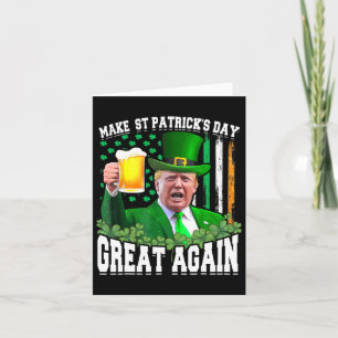 Tarjeta El Día de San Patricio es genial otra vez, Trump