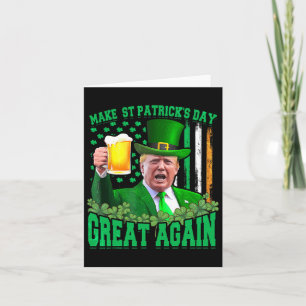 Tarjeta El Día de San Patricio es genial otra vez, Trump 3