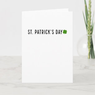 Tarjeta El Día de San Patricio Irlanda Irlandés gracioso