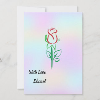 Tarjeta el día de San Valentín