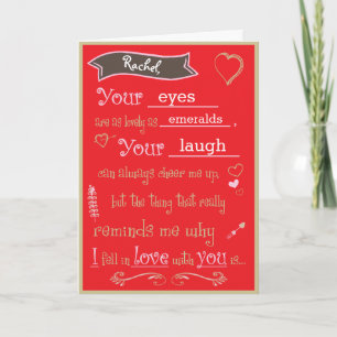 Tarjeta el día de San Valentín