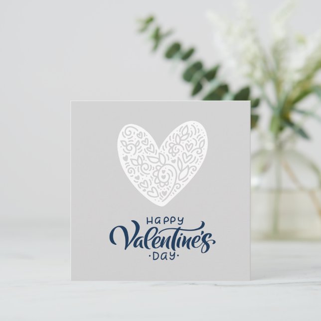 Tarjeta el día de San Valentín (Anverso de pie)