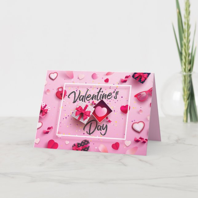 Tarjeta El día de San Valentín (Anverso)