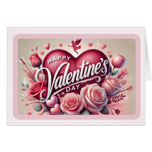 ¡Tarjeta el día de San Valentín! (Anverso (Horizontal))