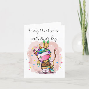 Tarjeta El día de San Valentín - A mi verdadero am