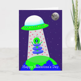 Tarjeta El día de San Valentín Alien 2a de Jo Imag