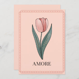 Tarjeta El día de San Valentín Amore Floral