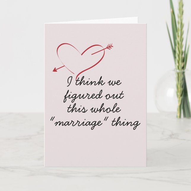Tarjeta El día de San Valentín Aniversario del Amor del Ma (Anverso)