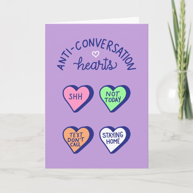 Tarjeta El día de San Valentín anticolatral (Anverso)