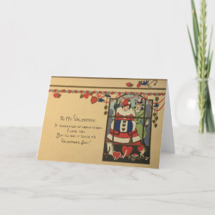 Tarjeta El día de San Valentín Art Deco