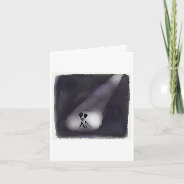 tarjeta el día de San Valentín - baile romántico (Anverso)