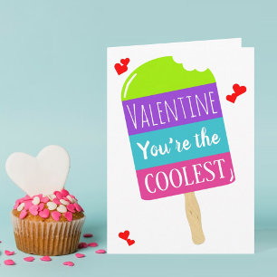 Tarjeta El día de San Valentín banal del Popsicle