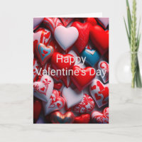 Tarjeta El día de San Valentín Candy Hearts