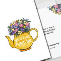 Tarjeta El día de San Valentín con iluminación de