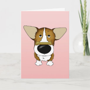 Tarjeta El día de San Valentín Corgi