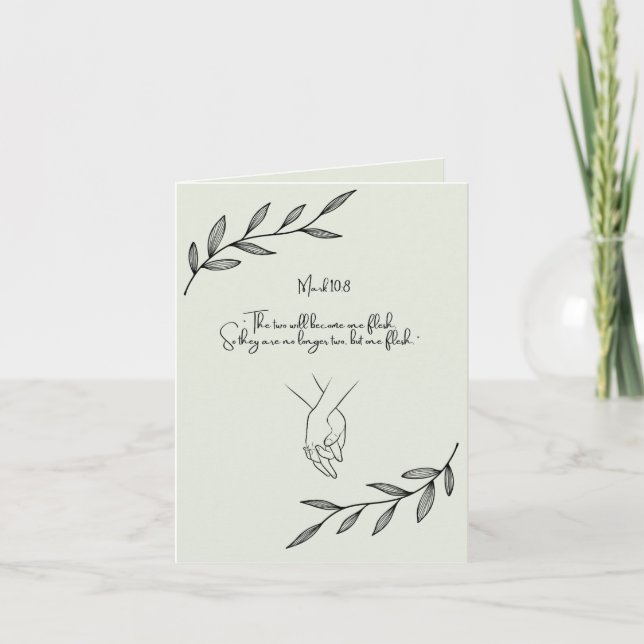 Tarjeta El día de San Valentín cristiana (Anverso)