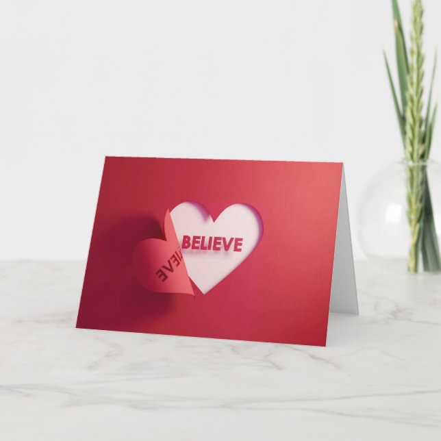 Tarjeta El día de San Valentín cristiana (Anverso)