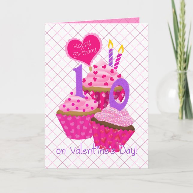 Tarjeta El día de San Valentín Cumpleaños Pasteles de Chic (Anverso)